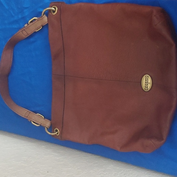 Women’s Fossil Long Live Vintage Leather Explorer Hobo Bag - Picture 2 of 12